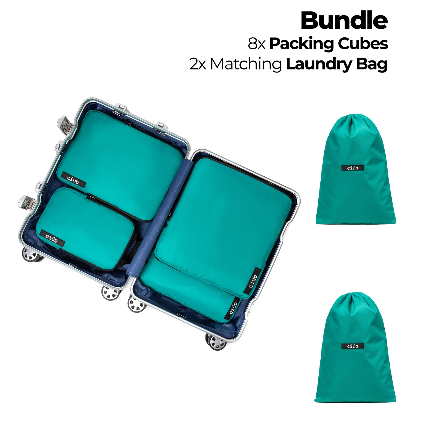 Bundle: 8-Pack+2x Laundry Bags
