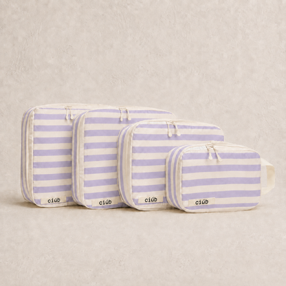Stripe Compression Packing Cubes