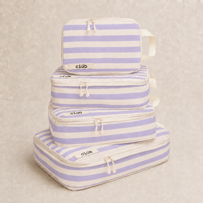 Stripe Compression Packing Cubes