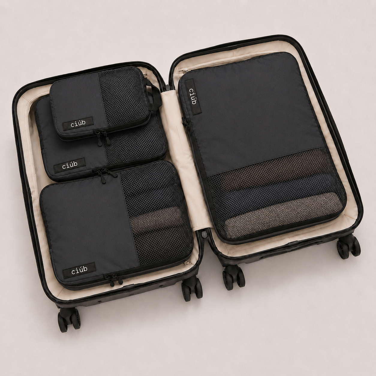 Mesh-Packwürfel