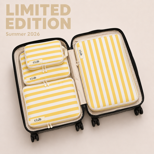 Stripe Compression Packing Cubes