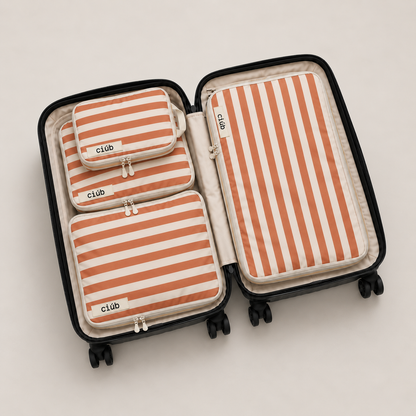 Stripe Compression Packing Cubes