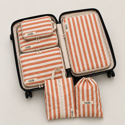 Stripe Compression Packing Cubes