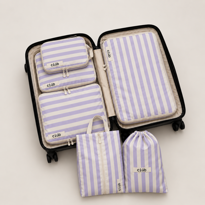 Stripe Compression Packing Cubes
