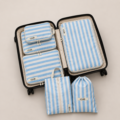 Stripe Compression Packing Cubes