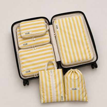 Stripe Compression Packing Cubes