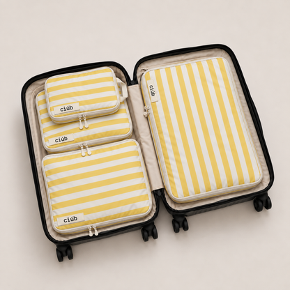 Stripe Compression Packing Cubes