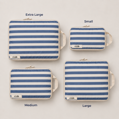 Stripe Compression Packing Cubes