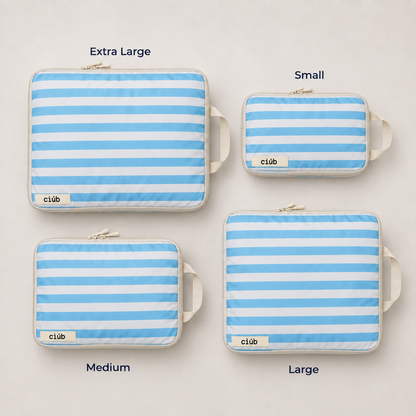 Stripe Compression Packing Cubes