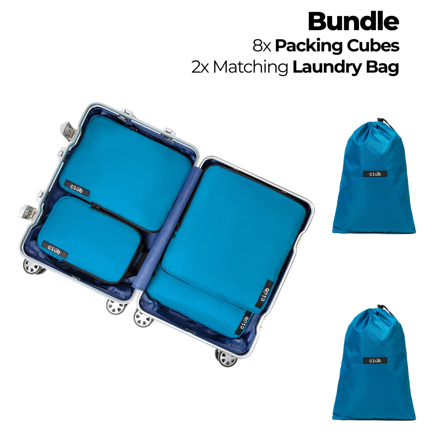 Bundle: 8-Pack+2x Laundry Bags