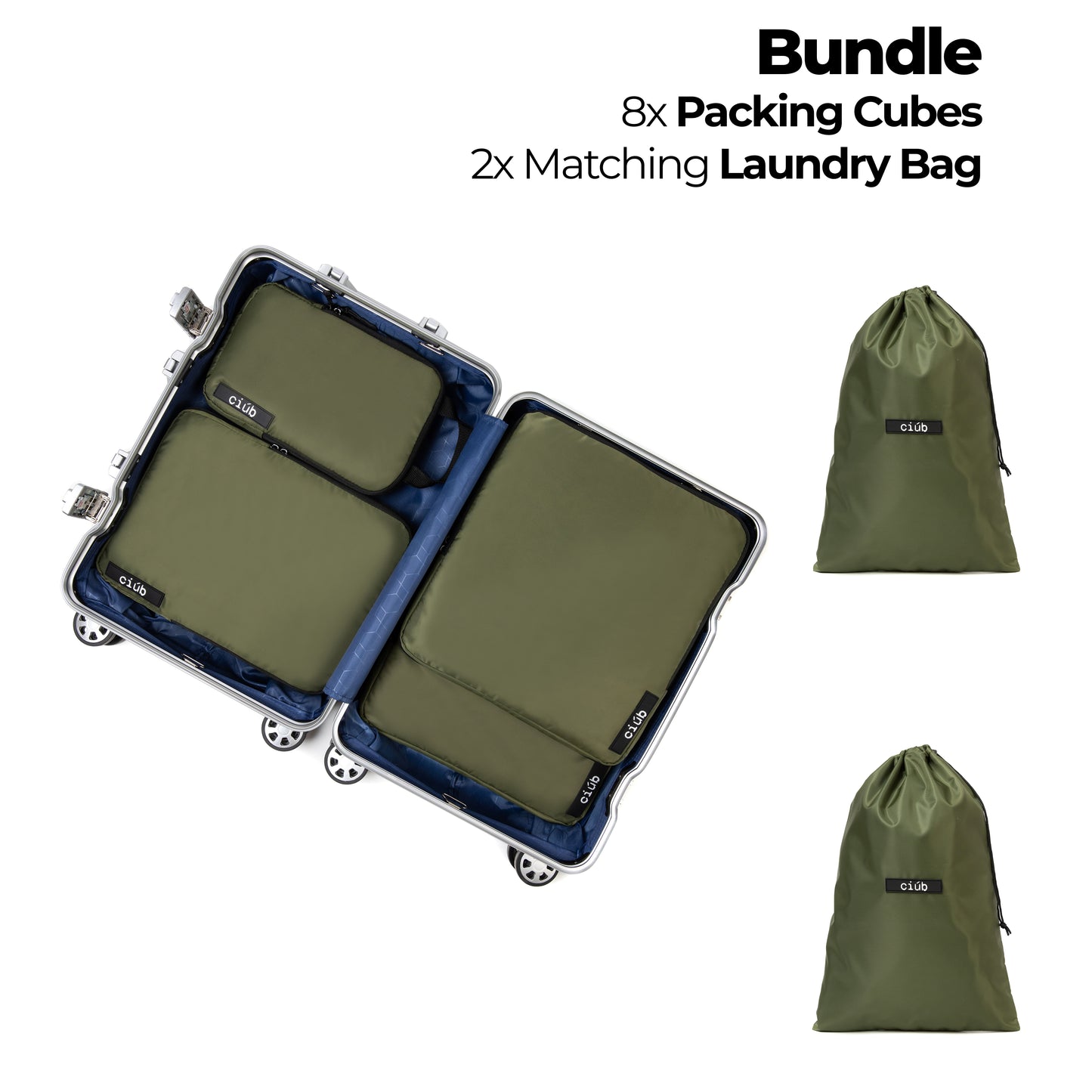 Bundle: 8-Pack+2x Laundry Bags