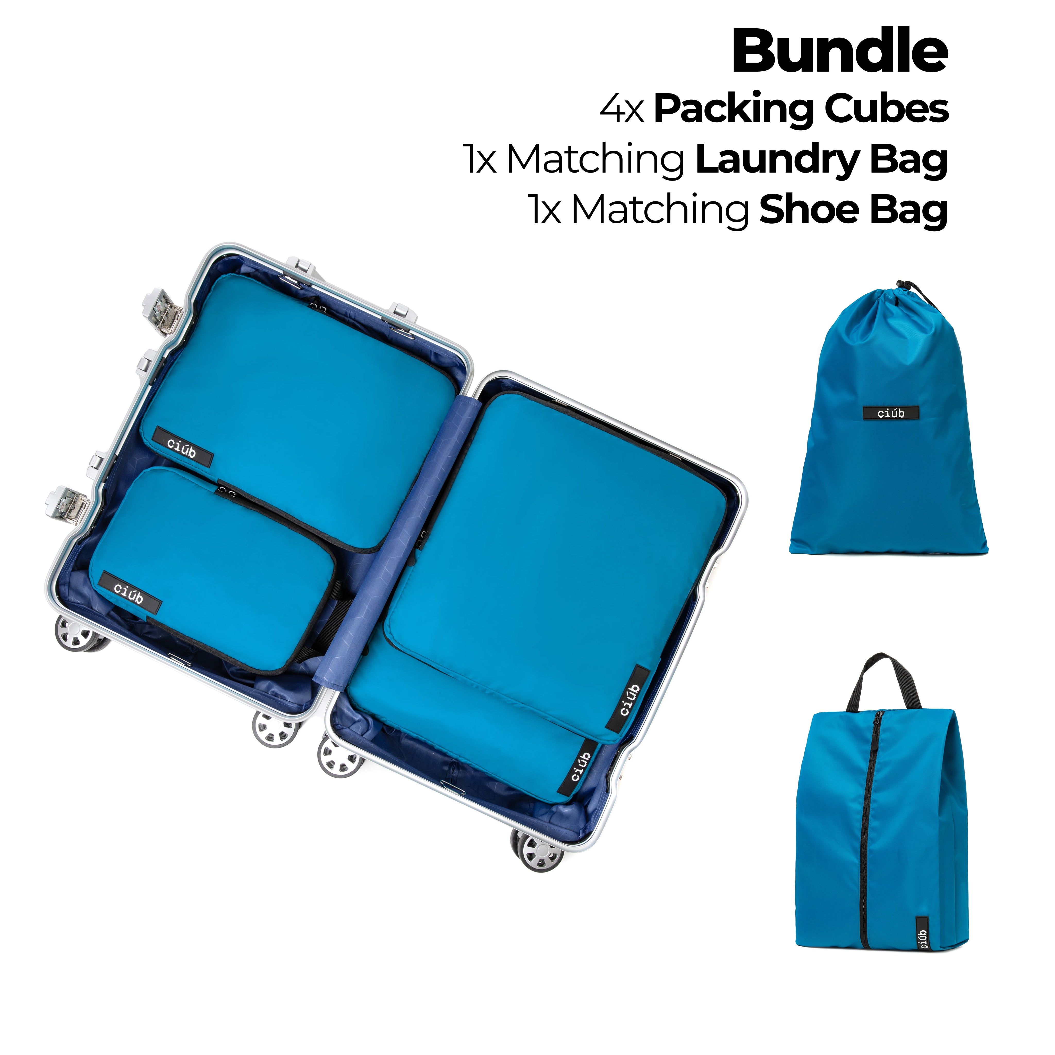 Bundle: 4-Pack+1x Laundry & Shoe Bag