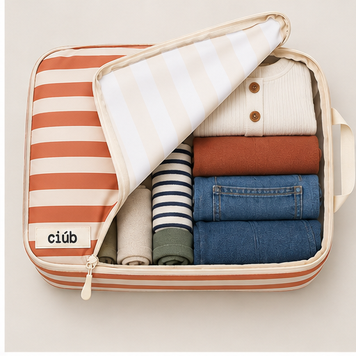 Stripe Compression Packing Cubes