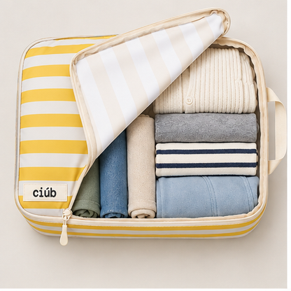 Stripe Compression Packing Cubes
