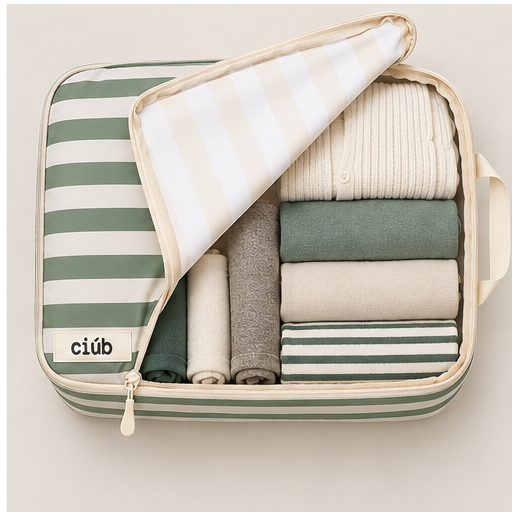Stripe Compression Packing Cubes