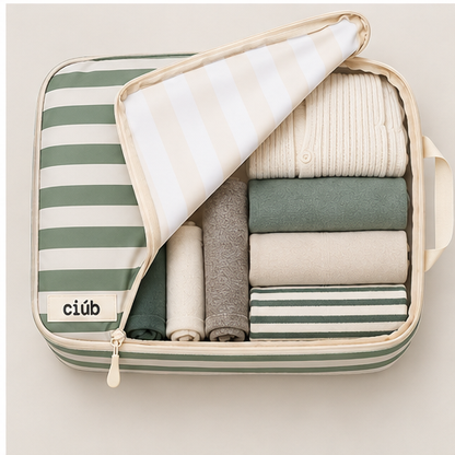 Stripe Compression Packing Cubes