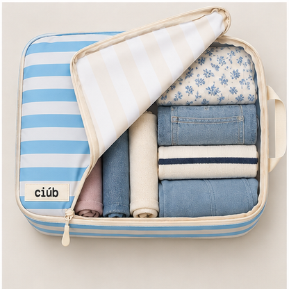 Stripe Compression Packing Cubes